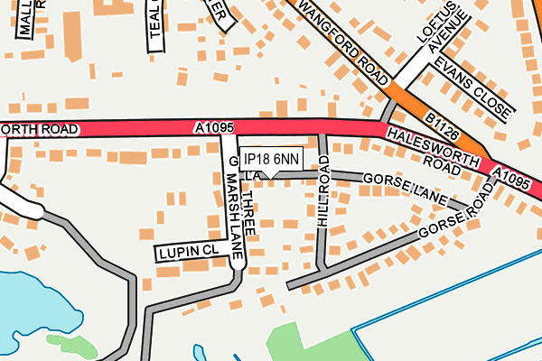 IP18 6NN map - OS OpenMap – Local (Ordnance Survey)