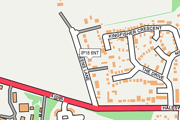 IP18 6NT map - OS OpenMap – Local (Ordnance Survey)