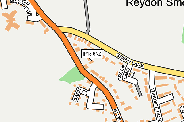 IP18 6NZ map - OS OpenMap – Local (Ordnance Survey)