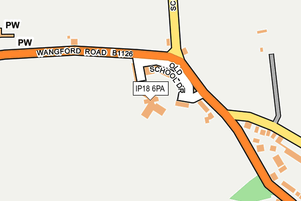 IP18 6PA map - OS OpenMap – Local (Ordnance Survey)