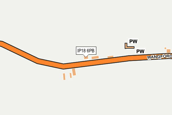 IP18 6PB map - OS OpenMap – Local (Ordnance Survey)