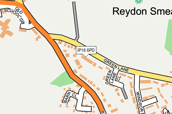 IP18 6PD map - OS OpenMap – Local (Ordnance Survey)