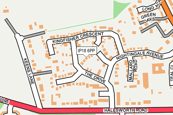 IP18 6PP map - OS OpenMap – Local (Ordnance Survey)
