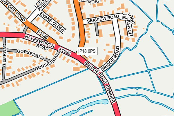 IP18 6PS map - OS OpenMap – Local (Ordnance Survey)