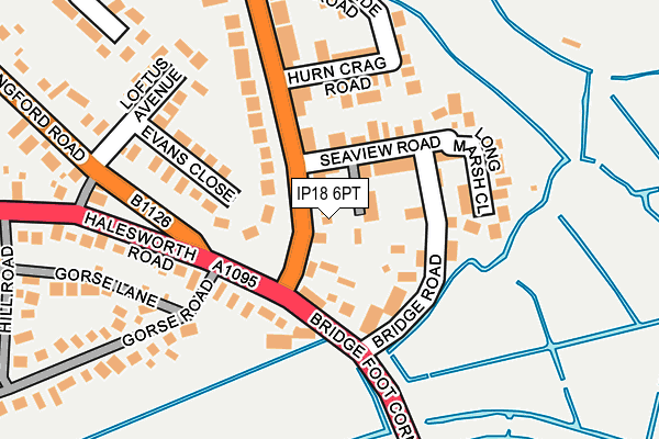 IP18 6PT map - OS OpenMap – Local (Ordnance Survey)