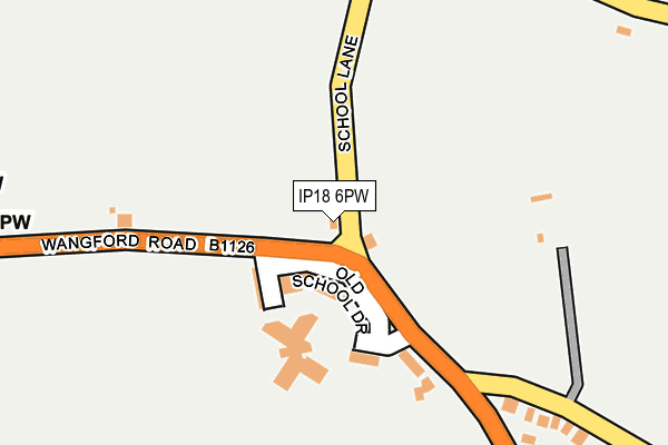 IP18 6PW map - OS OpenMap – Local (Ordnance Survey)