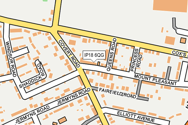 IP18 6QG map - OS OpenMap – Local (Ordnance Survey)