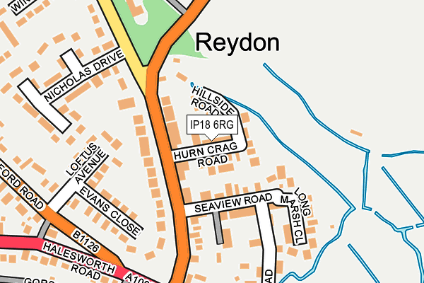 IP18 6RG map - OS OpenMap – Local (Ordnance Survey)