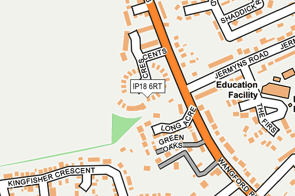 IP18 6RT map - OS OpenMap – Local (Ordnance Survey)