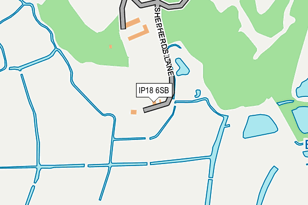 IP18 6SB map - OS OpenMap – Local (Ordnance Survey)