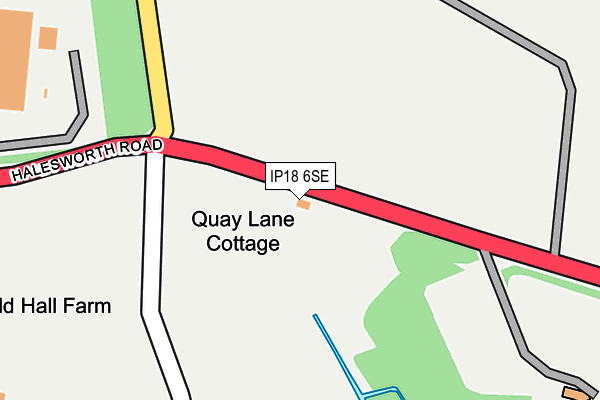 IP18 6SE map - OS OpenMap – Local (Ordnance Survey)