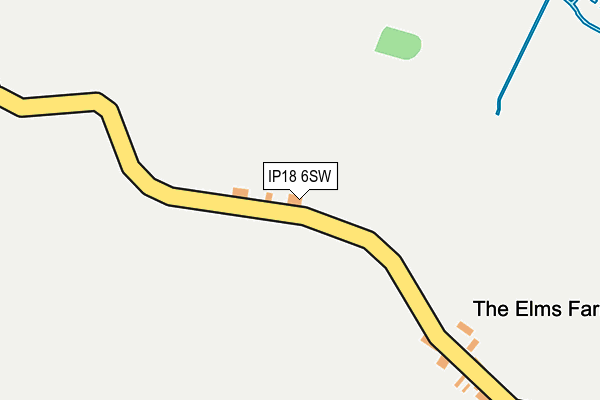 IP18 6SW map - OS OpenMap – Local (Ordnance Survey)