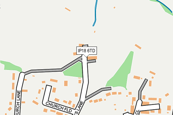 IP18 6TD map - OS OpenMap – Local (Ordnance Survey)