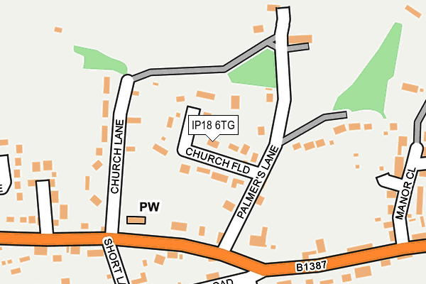 IP18 6TG map - OS OpenMap – Local (Ordnance Survey)