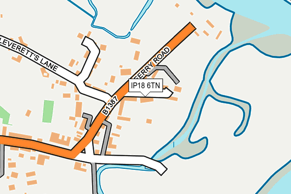 IP18 6TN map - OS OpenMap – Local (Ordnance Survey)