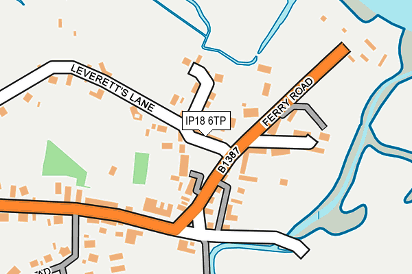 IP18 6TP map - OS OpenMap – Local (Ordnance Survey)
