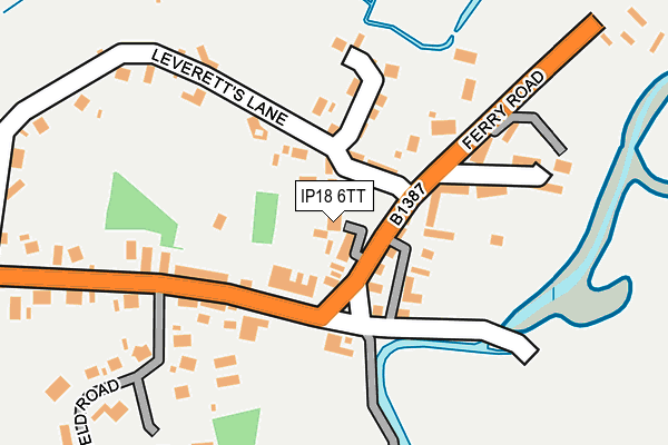 IP18 6TT map - OS OpenMap – Local (Ordnance Survey)