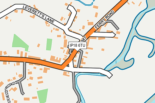 IP18 6TU map - OS OpenMap – Local (Ordnance Survey)