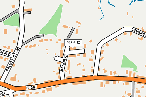 IP18 6UQ map - OS OpenMap – Local (Ordnance Survey)