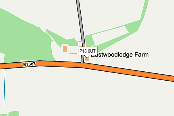 IP18 6UT map - OS OpenMap – Local (Ordnance Survey)
