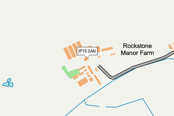 IP19 0AN map - OS OpenMap – Local (Ordnance Survey)