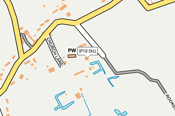 IP19 0HJ map - OS OpenMap – Local (Ordnance Survey)