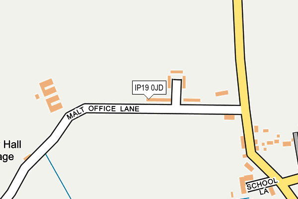 IP19 0JD map - OS OpenMap – Local (Ordnance Survey)