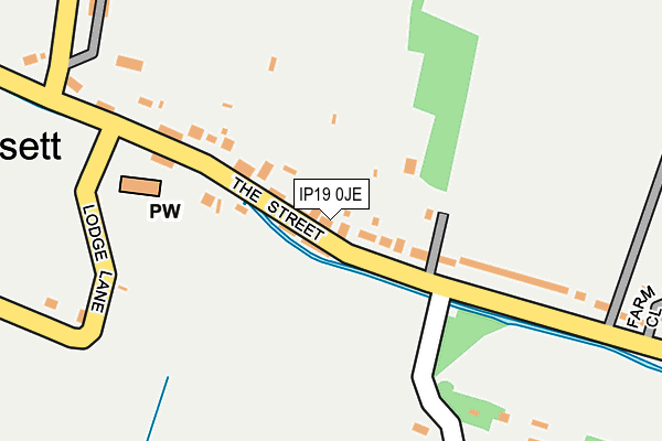 IP19 0JE map - OS OpenMap – Local (Ordnance Survey)