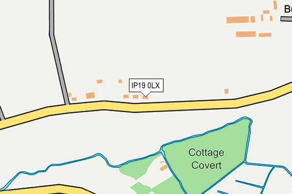 IP19 0LX map - OS OpenMap – Local (Ordnance Survey)