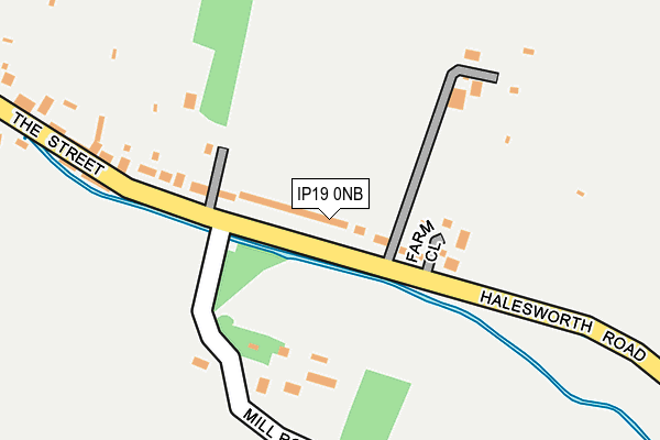 IP19 0NB map - OS OpenMap – Local (Ordnance Survey)