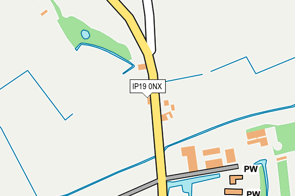 IP19 0NX map - OS OpenMap – Local (Ordnance Survey)
