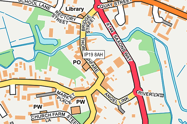 IP19 8AH map - OS OpenMap – Local (Ordnance Survey)