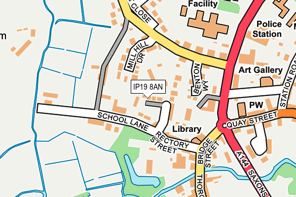 Map of RECTORY GREEN (HALESWORTH) LIMITED at local scale