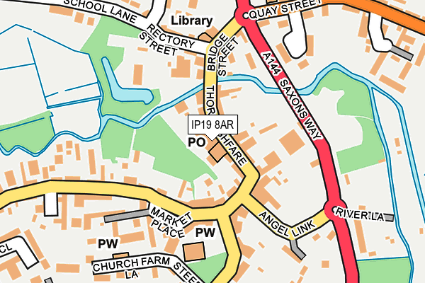 IP19 8AR map - OS OpenMap – Local (Ordnance Survey)