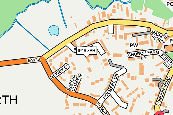 IP19 8BH map - OS OpenMap – Local (Ordnance Survey)