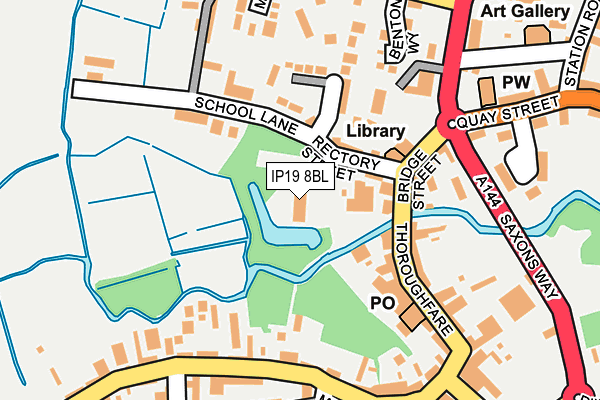 IP19 8BL map - OS OpenMap – Local (Ordnance Survey)