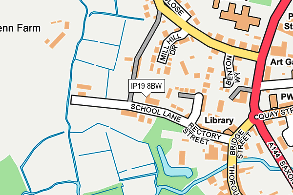 IP19 8BW map - OS OpenMap – Local (Ordnance Survey)