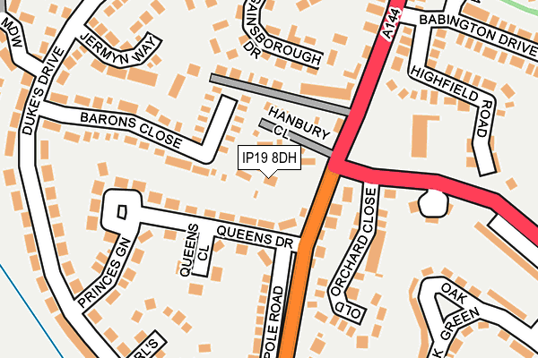 IP19 8DH map - OS OpenMap – Local (Ordnance Survey)