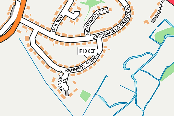 IP19 8EF map - OS OpenMap – Local (Ordnance Survey)