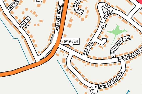 IP19 8EH map - OS OpenMap – Local (Ordnance Survey)