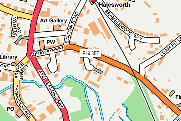 Map of SOUTHWOLD SPORTS PAVILION LIMITED at local scale