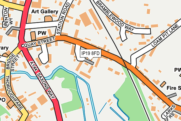 IP19 8FD map - OS OpenMap – Local (Ordnance Survey)