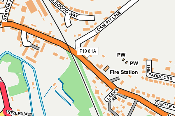 IP19 8HA map - OS OpenMap – Local (Ordnance Survey)