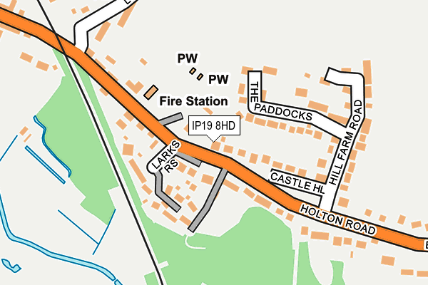 IP19 8HD map - OS OpenMap – Local (Ordnance Survey)