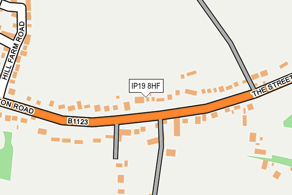 IP19 8HF map - OS OpenMap – Local (Ordnance Survey)