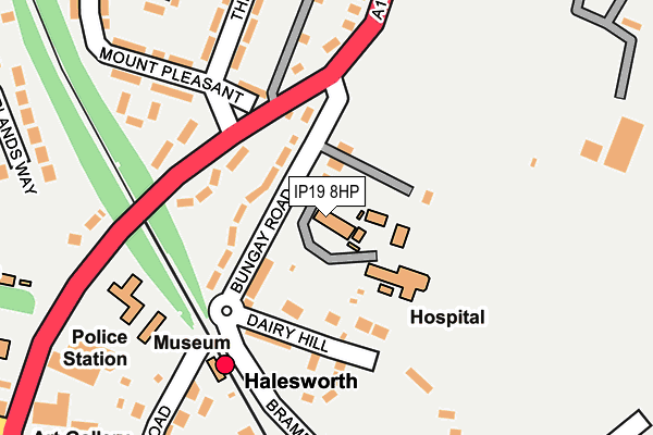 IP19 8HP map - OS OpenMap – Local (Ordnance Survey)