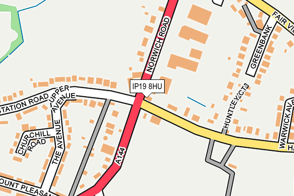 IP19 8HU map - OS OpenMap – Local (Ordnance Survey)