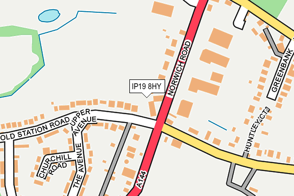 IP19 8HY map - OS OpenMap – Local (Ordnance Survey)