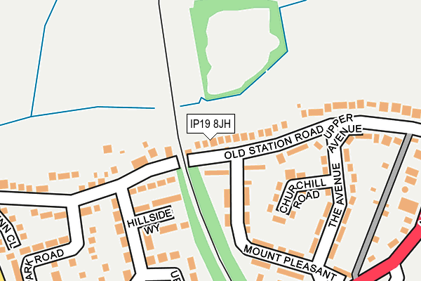 IP19 8JH map - OS OpenMap – Local (Ordnance Survey)