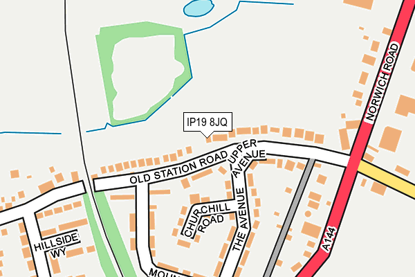 IP19 8JQ map - OS OpenMap – Local (Ordnance Survey)